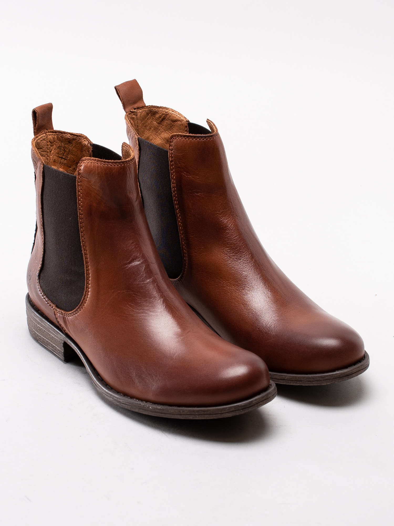 10193142 Rosa Negra 837-0329-188 cognac bruna klassiska chelsea boots i mjukt skinn-3