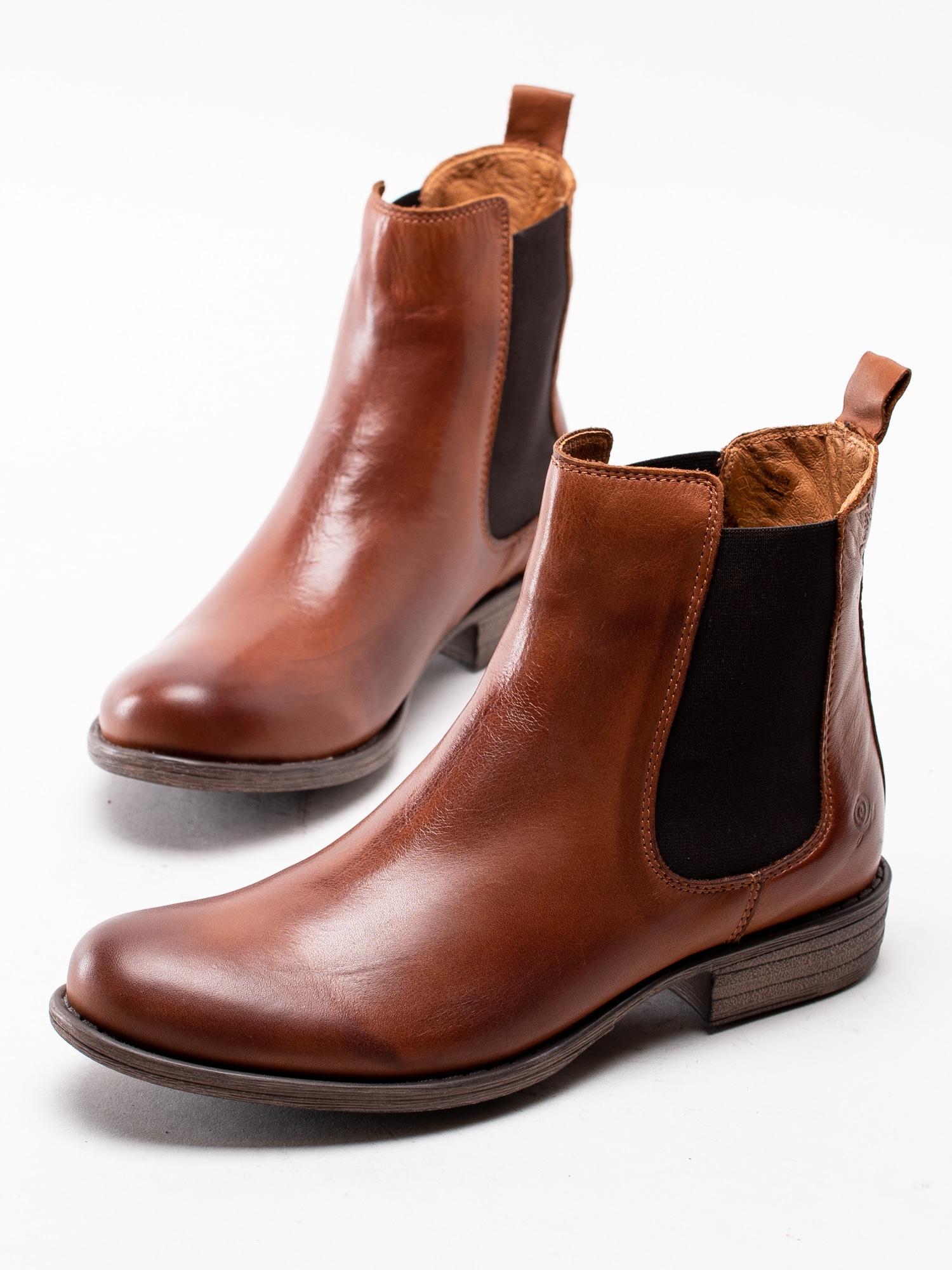 10193142 Rosa Negra 837-0329-188 cognac bruna klassiska chelsea boots i mjukt skinn-6