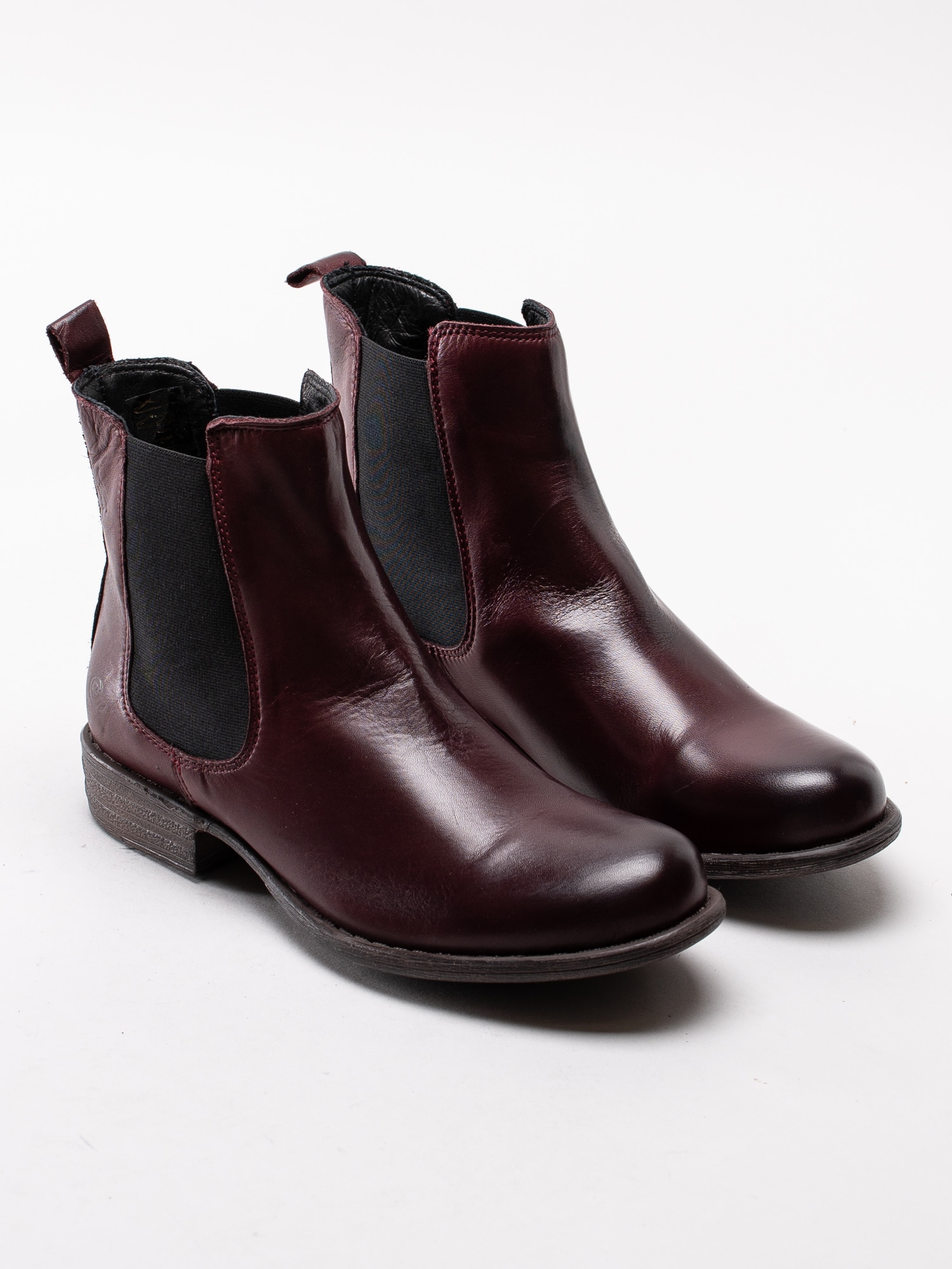 10193143 Rosa Negra 837-0329-163 vinröda chelsea boots i skinn-3