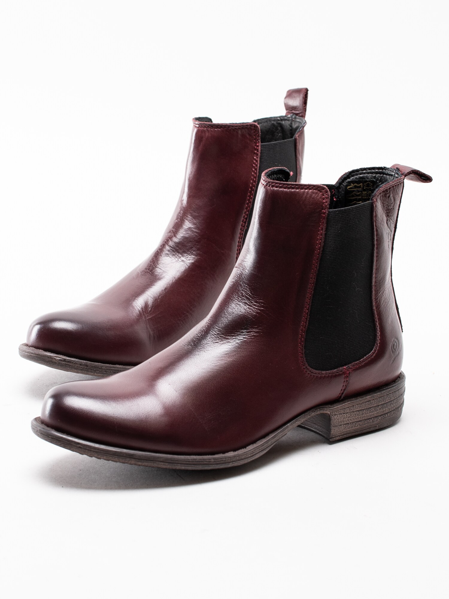 10193143 Rosa Negra 837-0329-163 vinröda chelsea boots i skinn-6