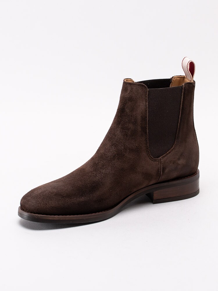 10193164 Gant Fay 19553975-G46 mörkbruna chelsea boots i oljad mocka-2