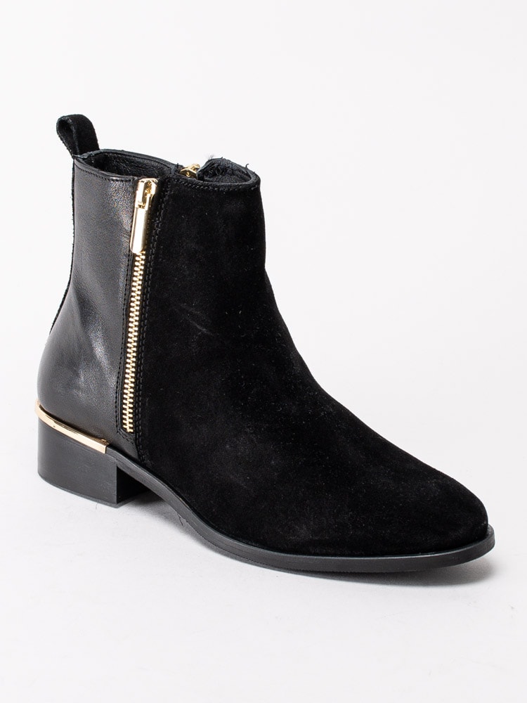 10203015 Copenhagen Shoes New Cherish Combi CS5232-001 Black Svarta boots i mocka och skinn-1