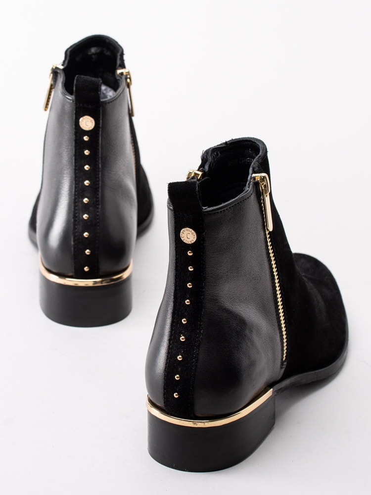10203015 Copenhagen Shoes New Cherish Combi CS5232-001 Black Svarta boots i mocka och skinn-7
