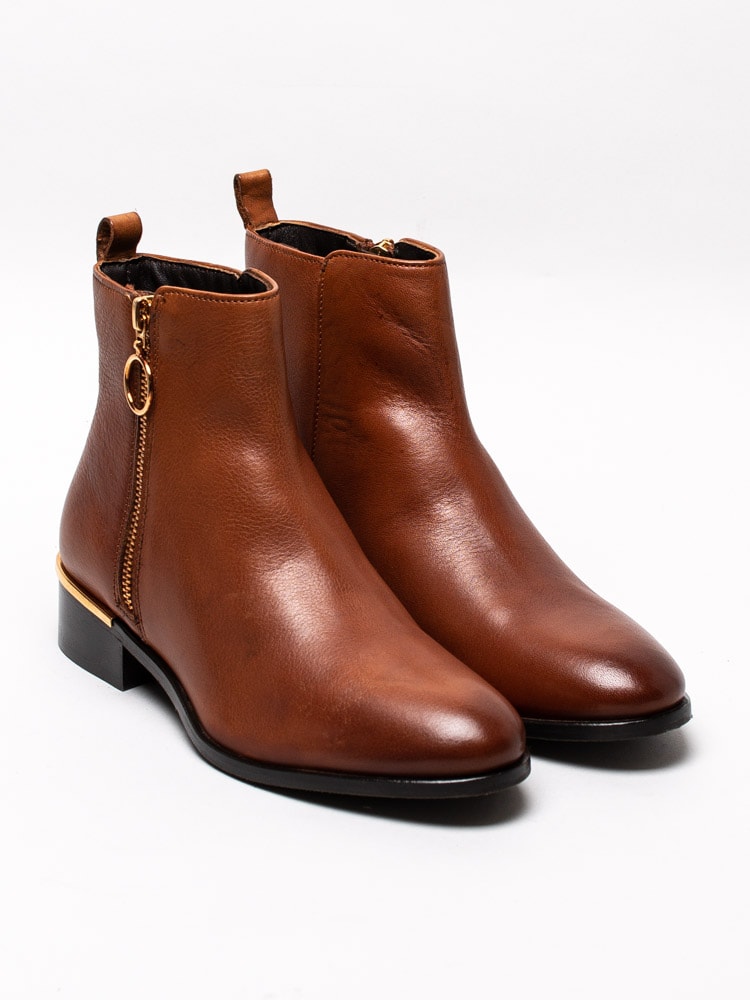 10203021 Copenhagen Shoes Fever Leather 20 CS5234-112 Bruna boots i skinn med gulddetaljer-3