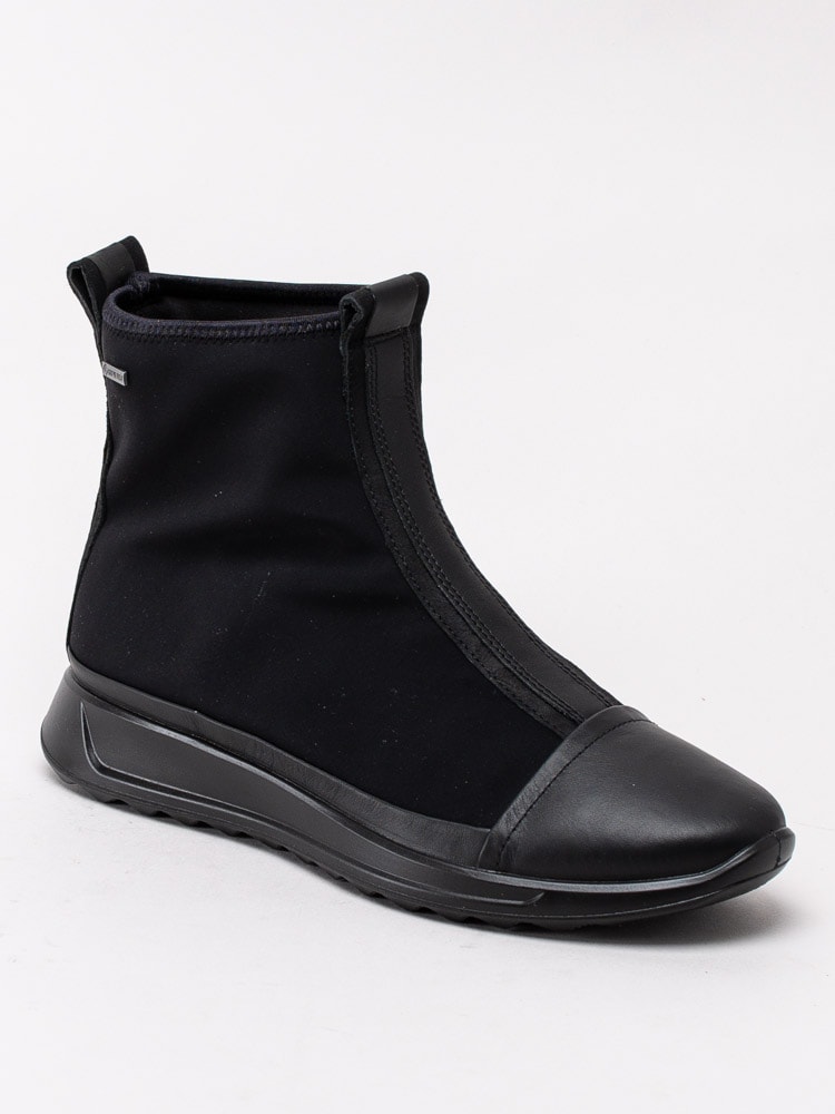 10203023 Ecco Flexure Runner W 292383-51094 Black Svarta boots i textil och Gore Tex-1