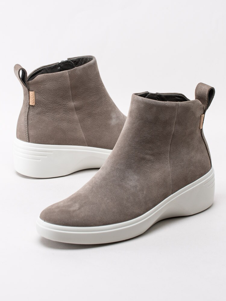 10203025 Ecco Soft 7 Wedge 470933-01375 Beige boots i nubuck-6