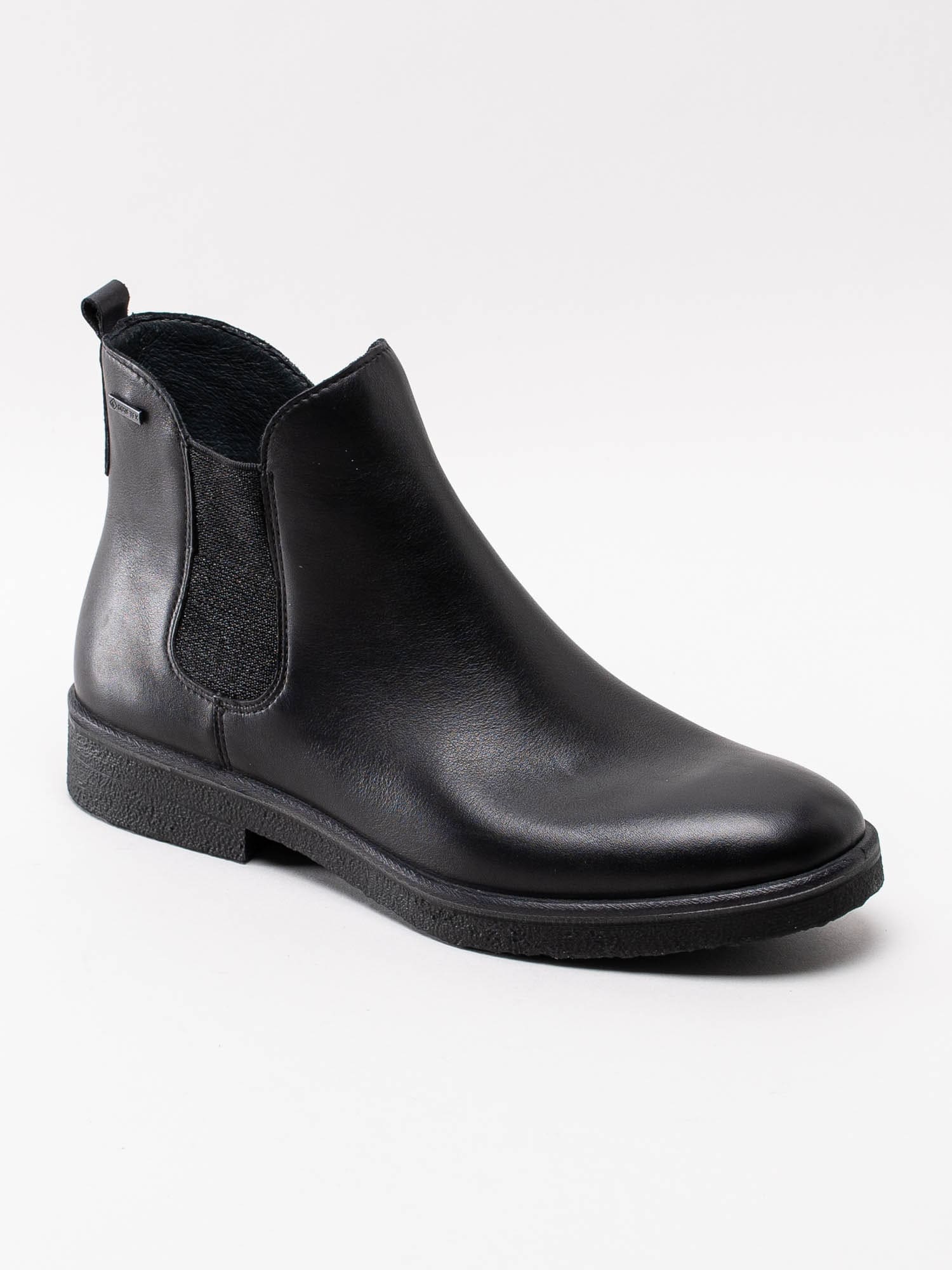 10203042 Legero Soana GTX 00684-0100 Svarta vattentäta chelsea boots med glittrig resår-1