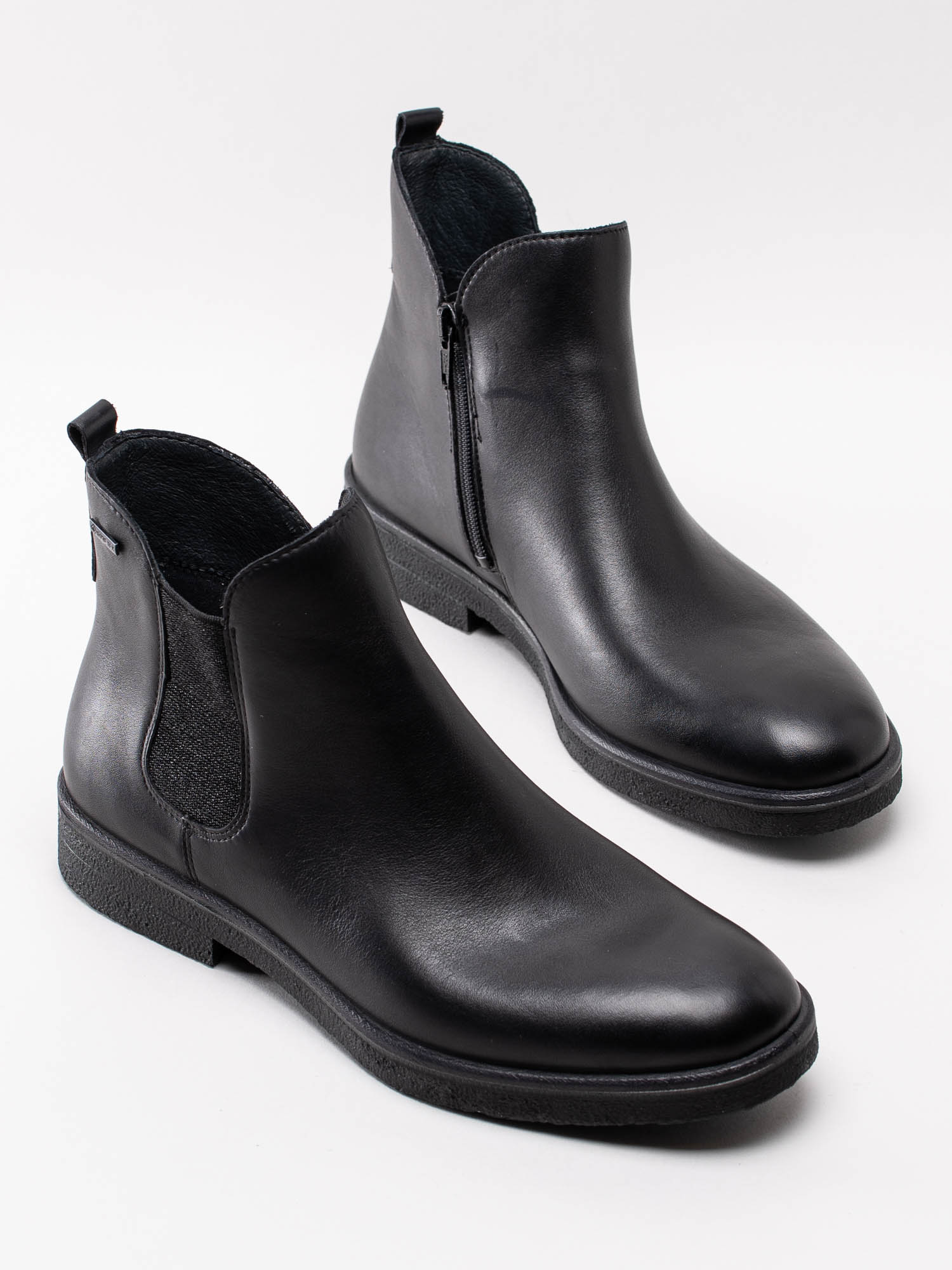 10203042 Legero Soana GTX 00684-0100 Svarta vattentäta chelsea boots med glittrig resår-6