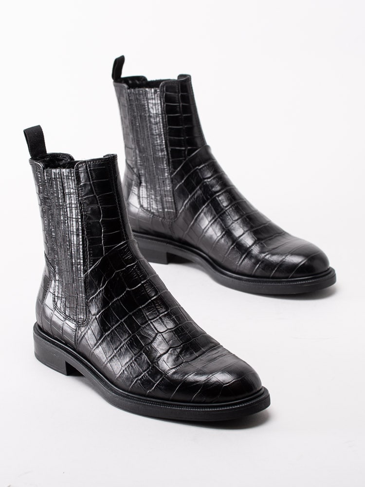 10203091 Vagabond Amina 5003-108-20 Svarta boots med mönster i skinn-12
