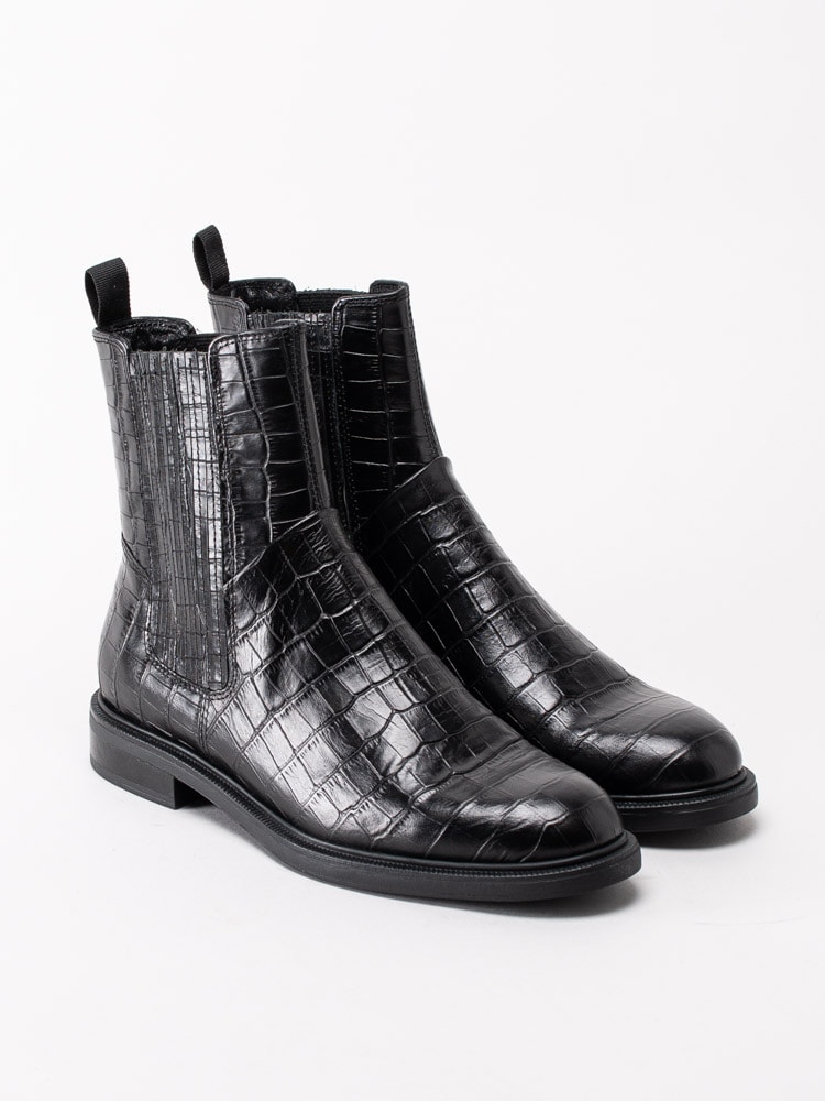 10203091 Vagabond Amina 5003-108-20 Svarta boots med mönster i skinn-9