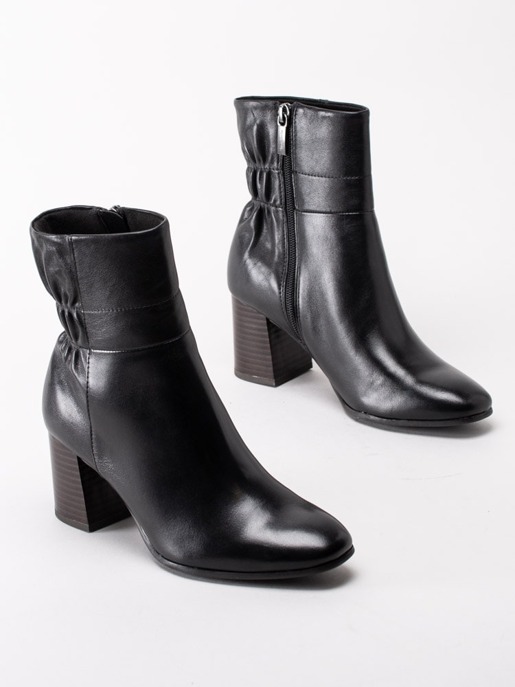 10203104 Tamaris 1-25076-25-001 Svarta boots med klack i skinn-12