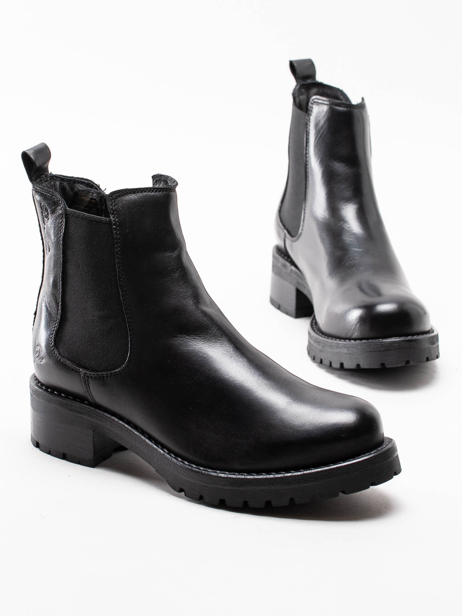 10203145 Rosa Negra 837-5410-101 Svarta chelsea boots i skinn-6