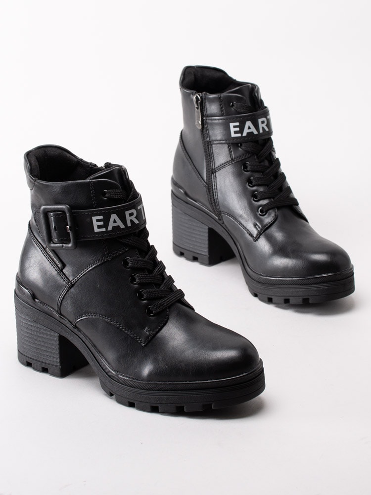 10203148 Marco Tozzi Earth Edition 2-25779-25-096 Black Ant. Combination Svarta vegan kängor-12