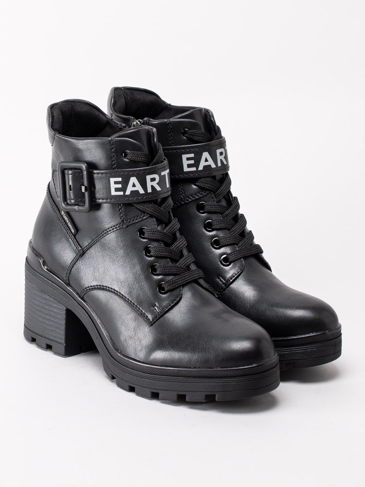 10203148 Marco Tozzi Earth Edition 2-25779-25-096 Black Ant. Combination Svarta vegan kängor-9