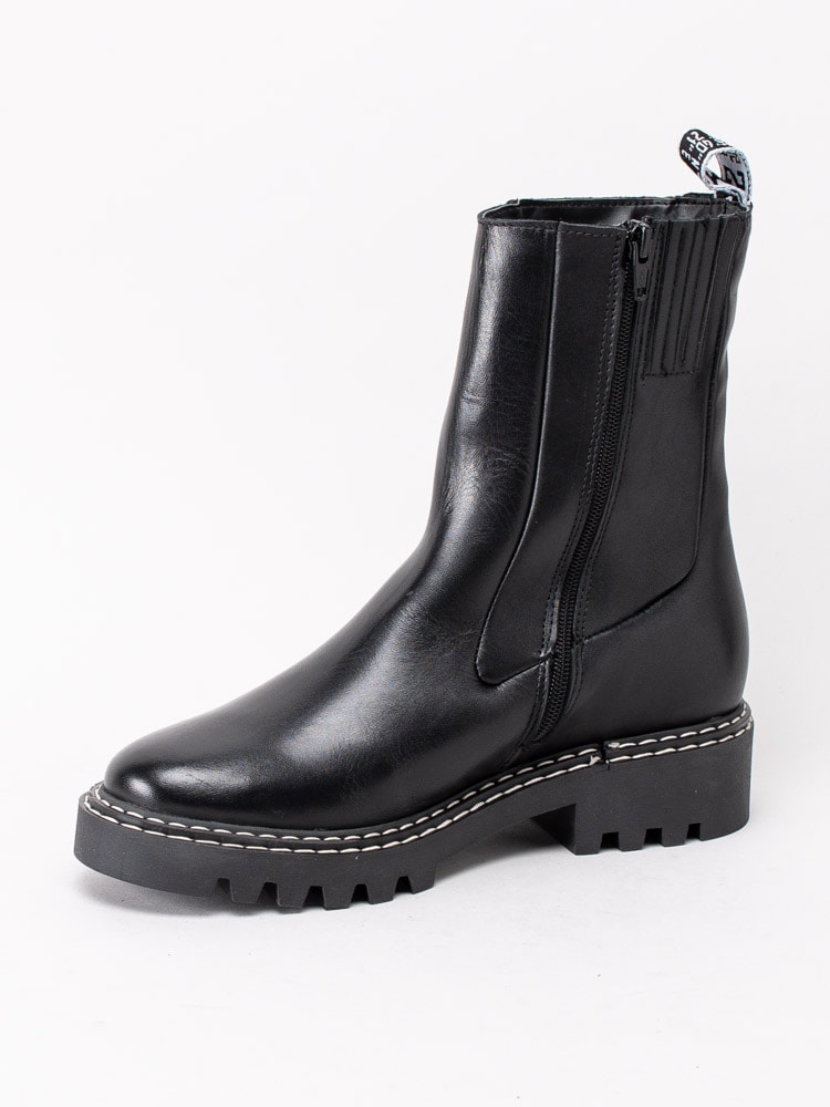 10203157 Tamaris 1-26732-35-001 Black Svarta fodrade boots i skinn-8