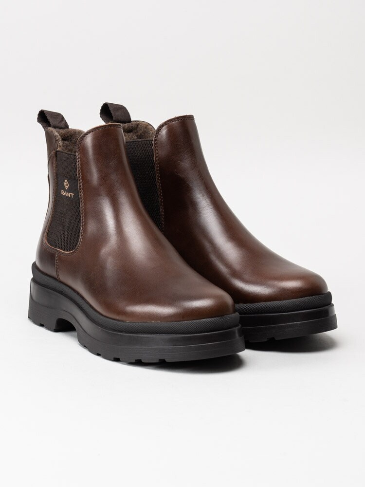 Gant Footwear - Windpeak - Bruna chelsea boots i skinn