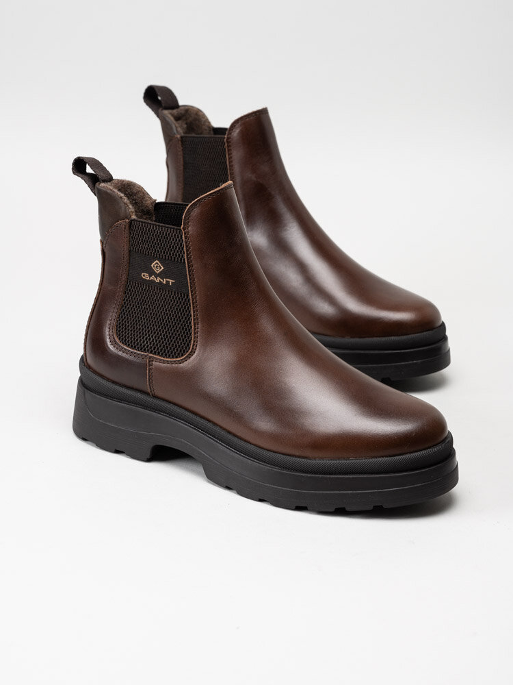 Gant Footwear - Windpeak - Bruna chelsea boots i skinn