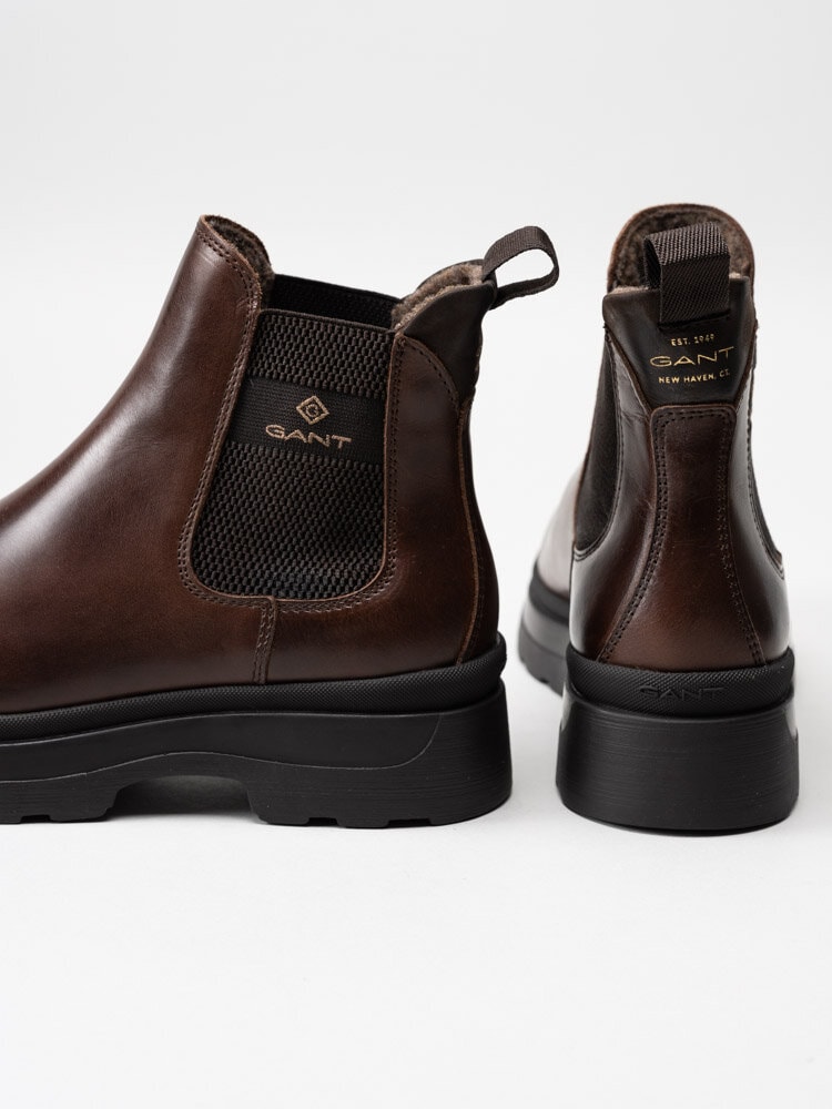 Gant Footwear - Windpeak - Bruna chelsea boots i skinn