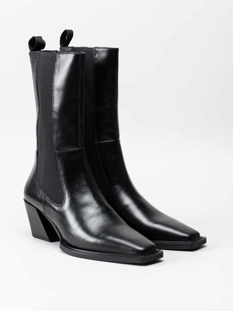Vagabond - Alina - Svarta höga boots i skinn