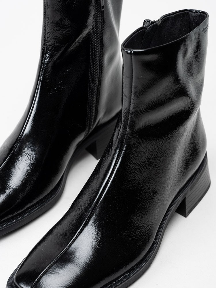 Vagabond - Blanca Patent Leather - Svarta boots i lackskinn