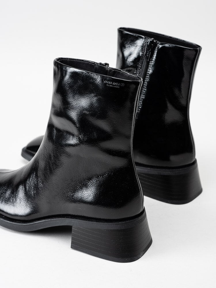 Vagabond - Blanca Patent Leather - Svarta boots i lackskinn