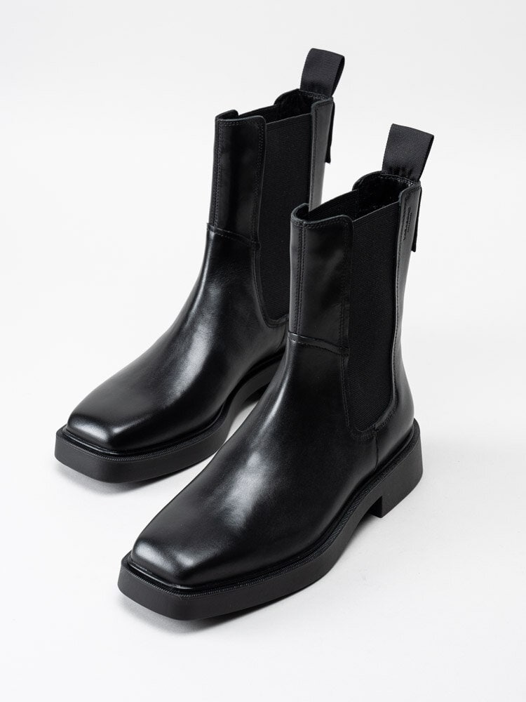 Vagabond - Jillian - Svarta höga boots i skinn
