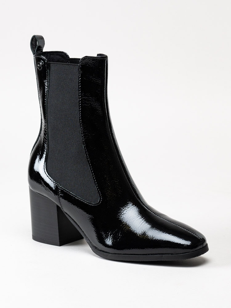 Tamaris - Svarta chelsea boots i lack