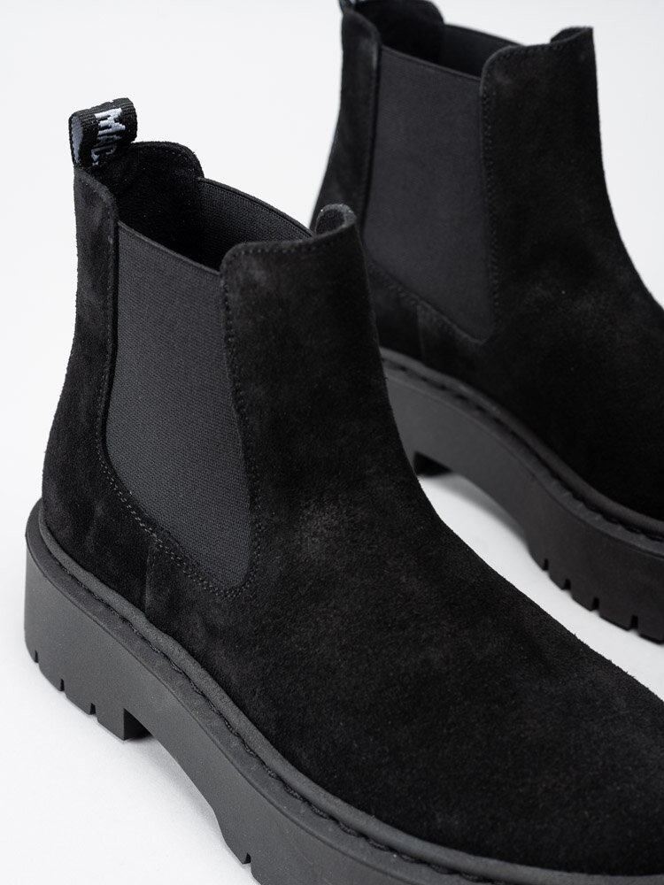 Steve Madden - Veerly - Svarta platåboots i mocka