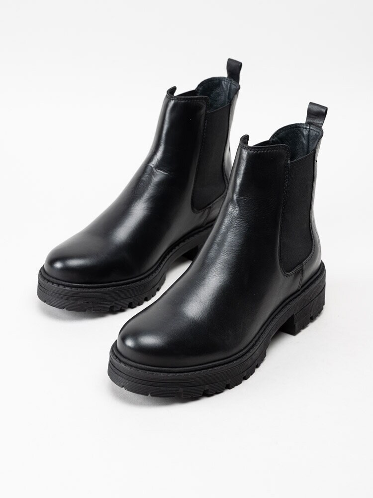 Rosa Negra - Svarta chelsea boots i skinn