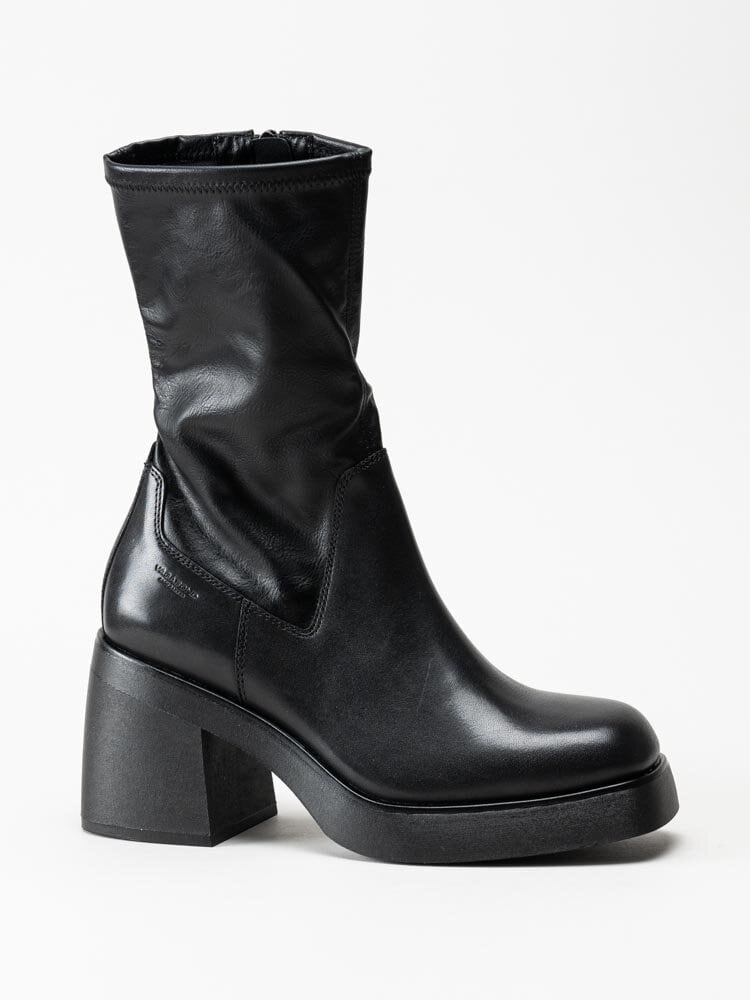 Vagabond - Brooke - Svarta platåboots i skinn och syntet