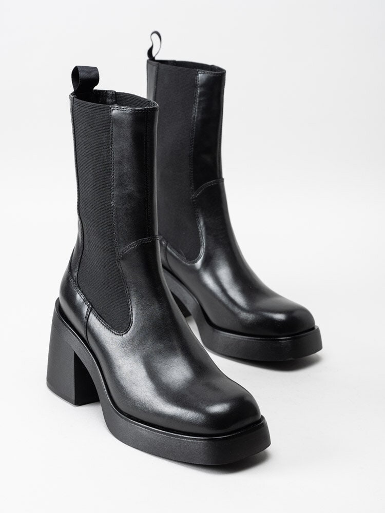 Vagabond - Brooke - Svarta chelsea boots i skinn