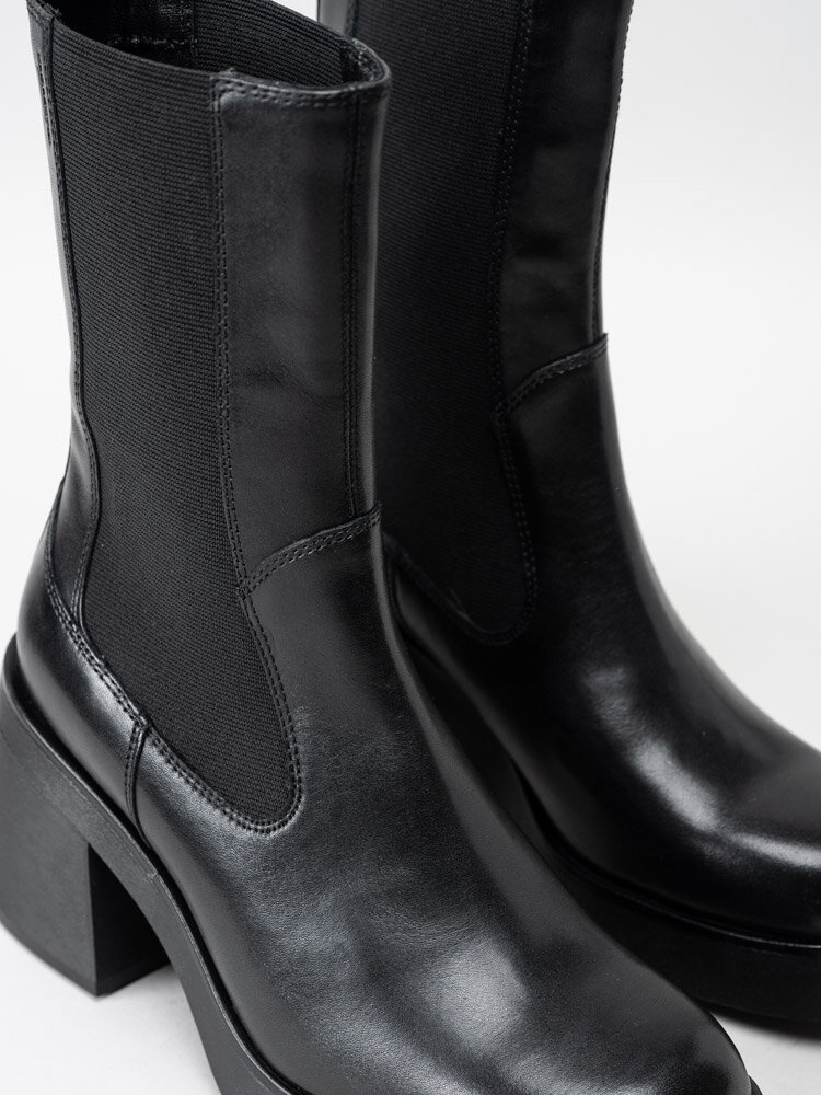 Vagabond - Brooke - Svarta chelsea boots i skinn