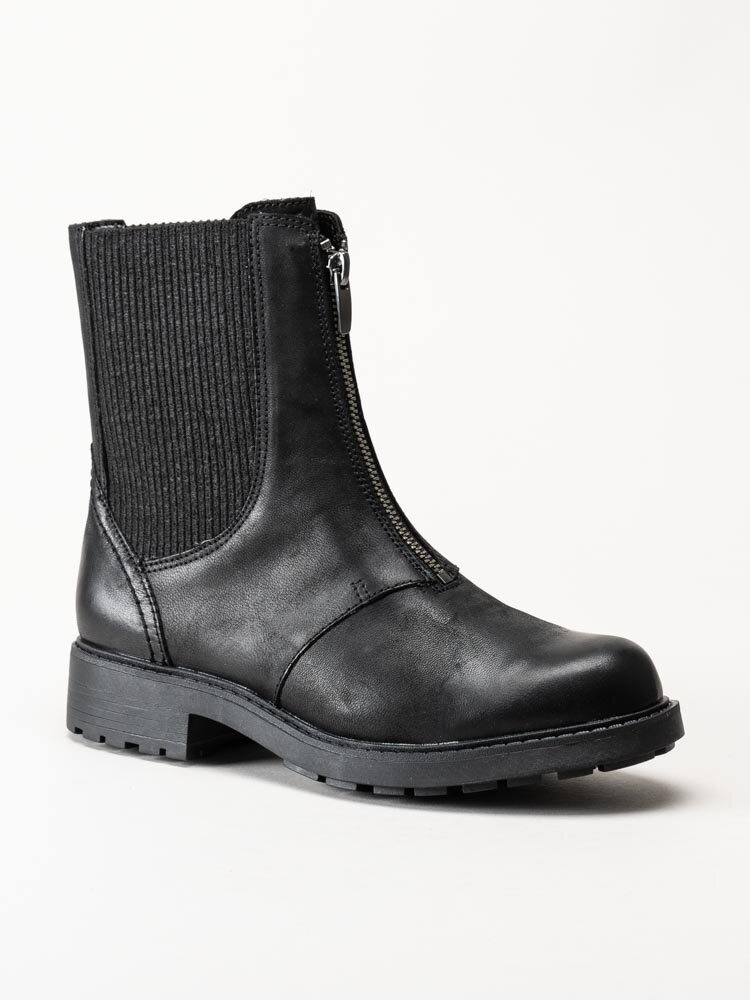 Clarks - Orinoco2 Up - Svarta boots i skinn