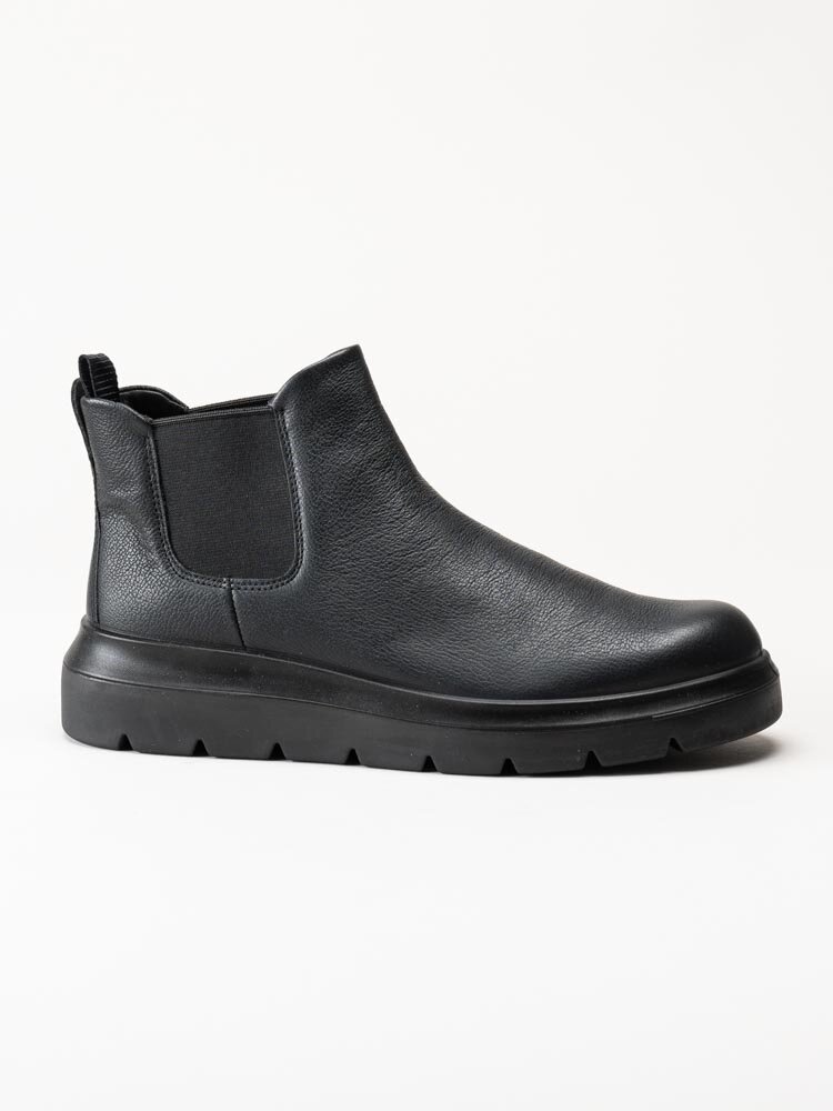 Ecco - Nouvelle - Svarta chelsea boots i skinn