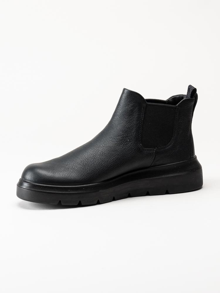 Ecco - Nouvelle - Svarta chelsea boots i skinn