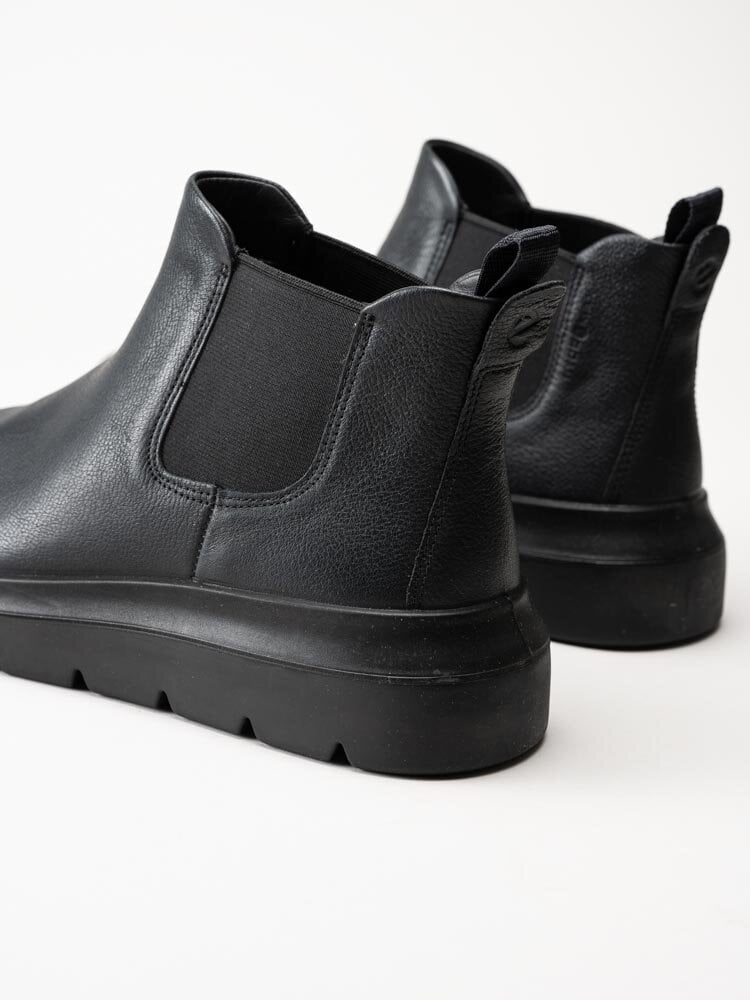 Ecco - Nouvelle - Svarta chelsea boots i skinn