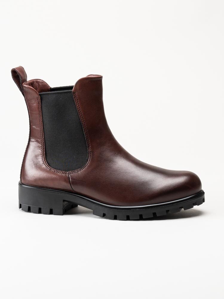 Ecco - Modtray W - Vinröda chelsea boots i skinn