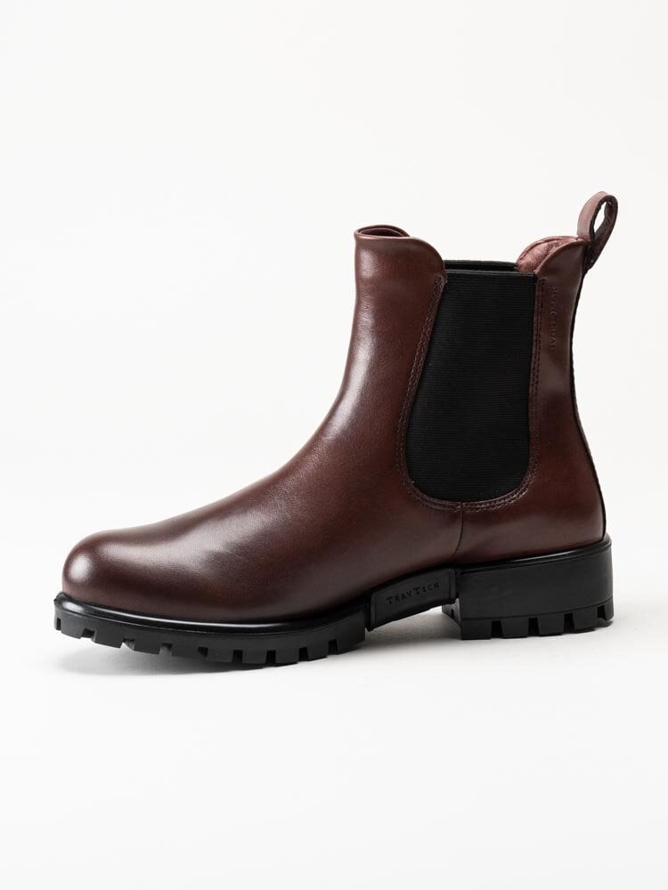 Ecco - Modtray W - Vinröda chelsea boots i skinn