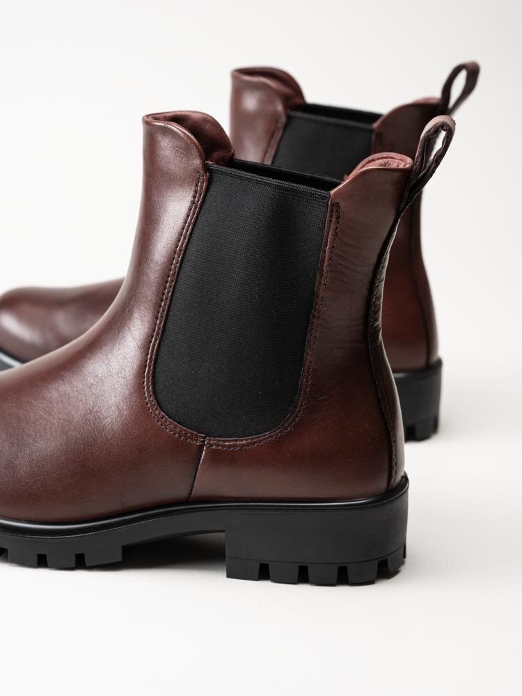 Ecco - Modtray W - Vinröda chelsea boots i skinn