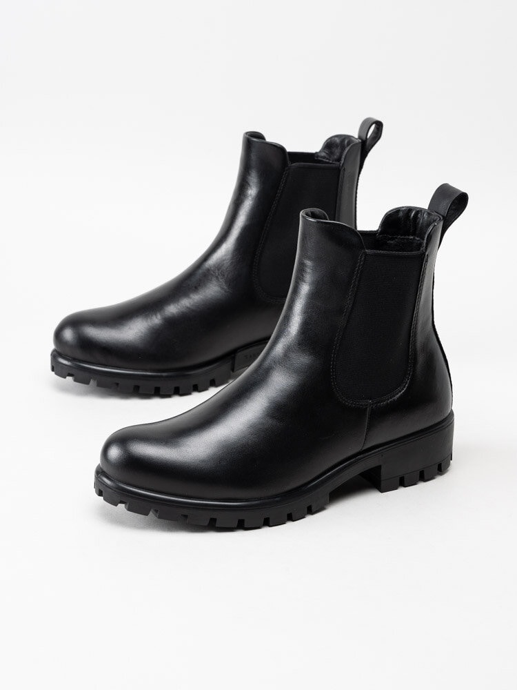 Ecco - Modtray W - Svarta chelseaboots i skinn