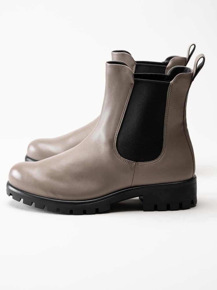 Ecco - Modtray W - Greige chelsea boots i skinn