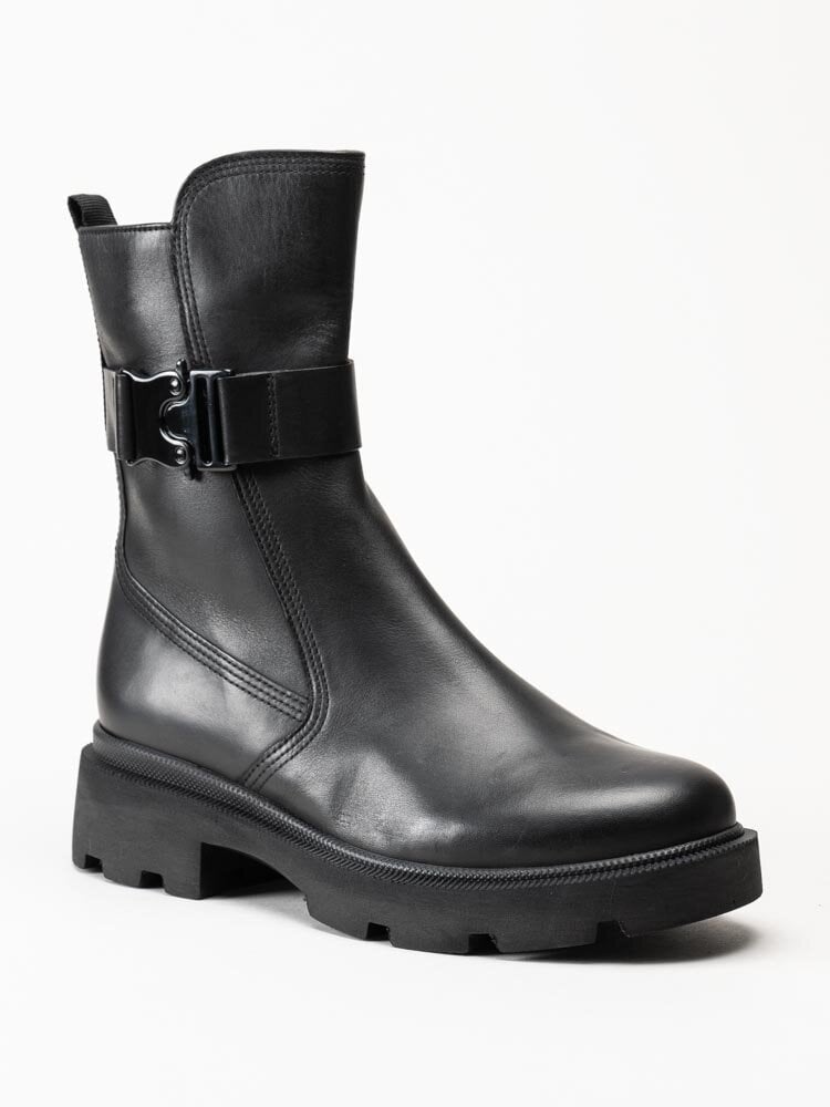 Gabor - Svarta höga boots i skinn