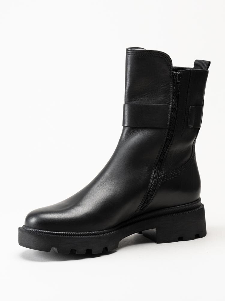 Gabor - Svarta höga boots i skinn