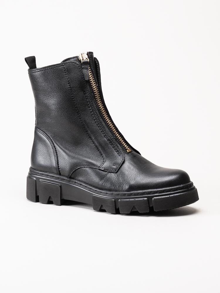 Gabor - Svarta boots med frontzip