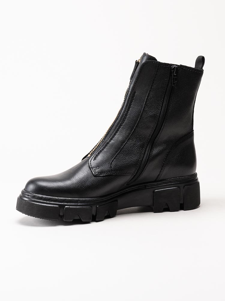 Gabor - Svarta boots med frontzip