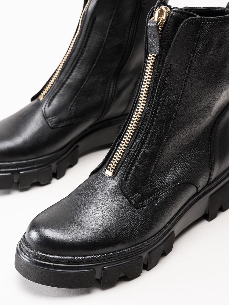 Gabor - Svarta boots med frontzip