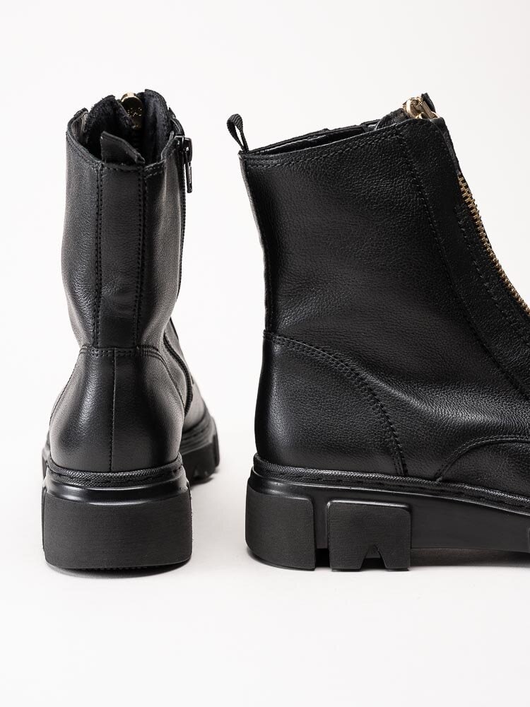 Gabor - Svarta boots med frontzip