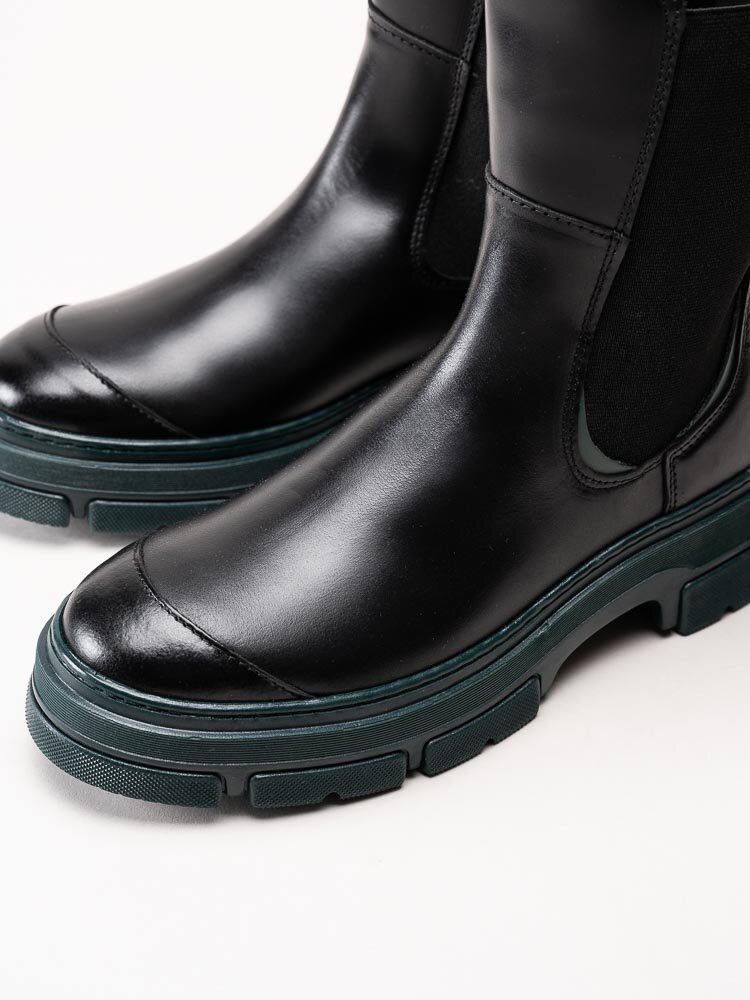 Gant Footwear - Monthike - Svarta chelsea boots med grön sula