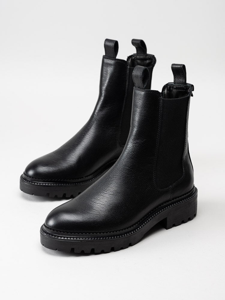 Gant Footwear - Kelliin - Svarta chelsea boots i skinn