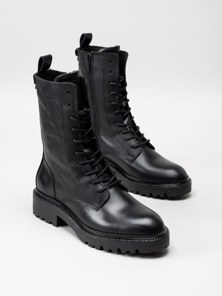 Gant Footwear - Kelliin - Svarta höga kängor i skinn
